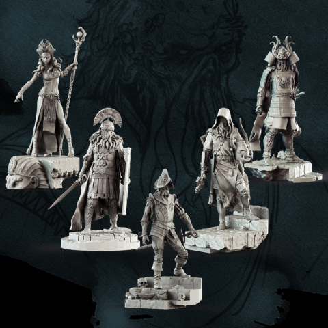 Cthulhu-38mm set_Michael Kontraros Collectibles