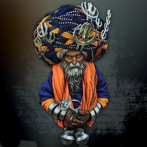 Nihang Warrior Bust _ Michael Kontraros Collectibles