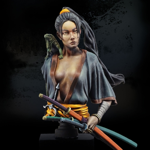 Tsuki: Shadow of the Shikoku Isle Bust - Michael Kontraros Collectibles