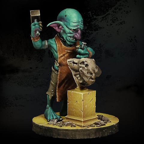 Goblin Sculptor Painted 01