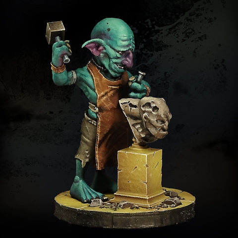 Goblin Sculptor Painted 02
